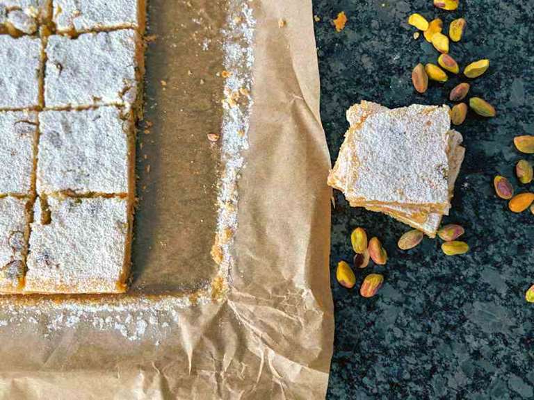 Pistachio Lemon Bars Recipe Cuisine Fiend